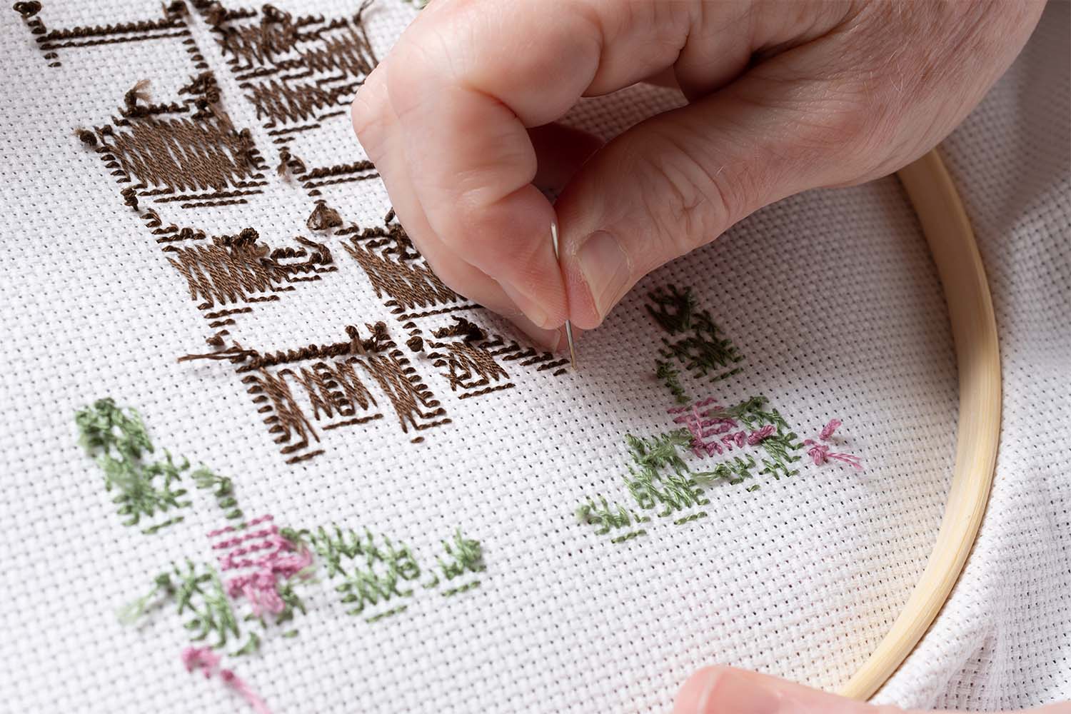 older adult embroiling