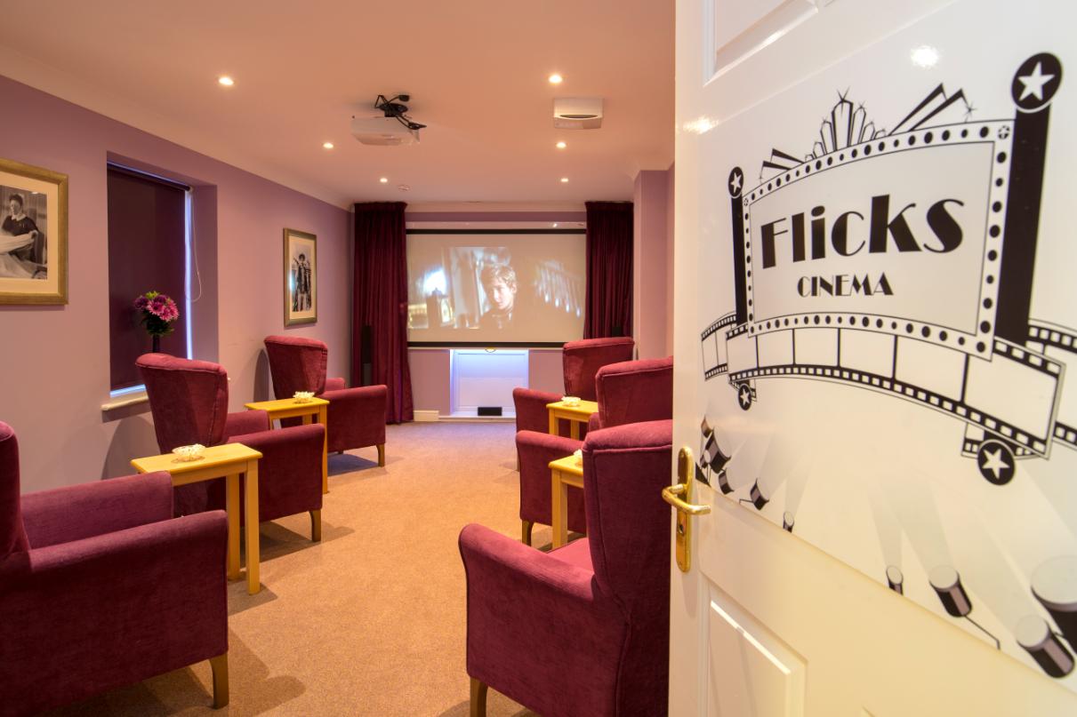 Flicks Cinema at Moat House Care Home